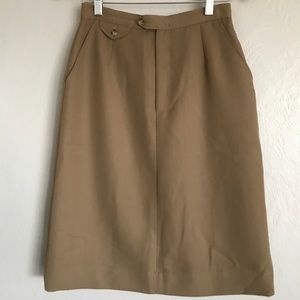 Vintage Woolrich brown skirt w/ pockets 27”